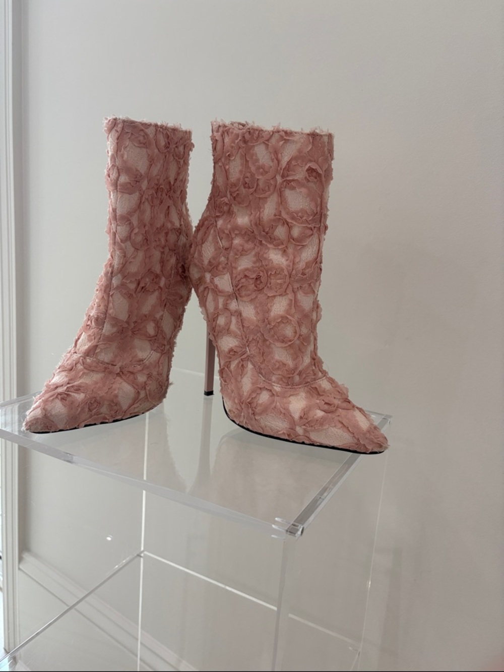 Nasty Gal Lace Heeled Boots